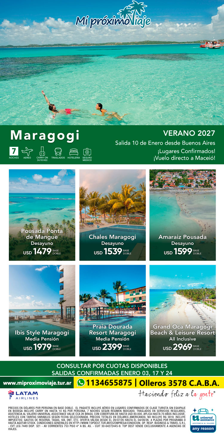 MARAGOGI 2027 VOLANDO CON LATAM!